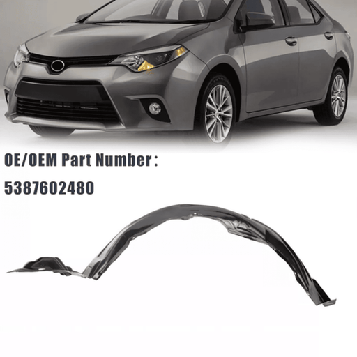 DURAFORCE Front LH Driver Side Fender Liner Splash Shield for 2014-16 Toyota Corolla