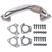 DURAFORCE Passenger Side Up Pipe w/ Gasket Bolts for Chevy Silverado GMC Sierra 2001-2004