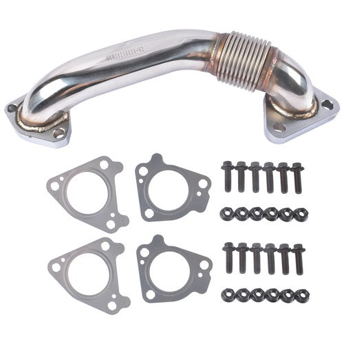 DURAFORCE Passenger Side Up Pipe w/ Gasket Bolts for Chevy Silverado GMC Sierra 2001-2004