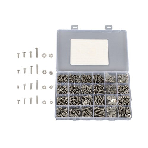 DURAFORCE 700 Pack Stainless Steel nut and bolt combination kit 4-40#6-32#8-32#10-24
