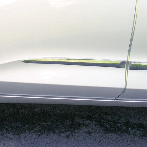 DURAFORCE 4 Pcs Chrome Side Skirt Door BODY MOLDINGS TRIMS For 2015-20 Chevrolet Impala