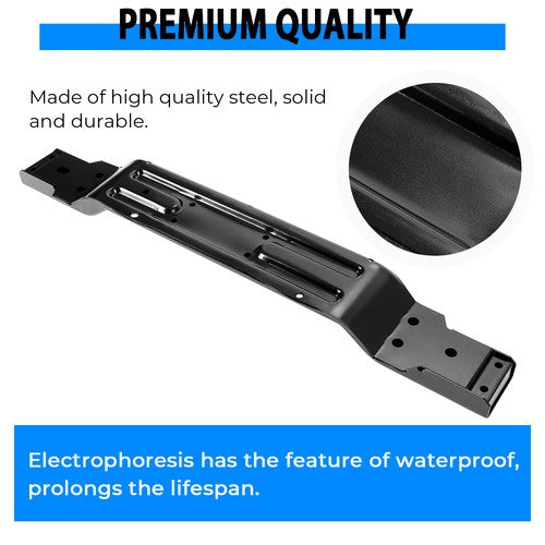 Transmission Crossmember Skid Plate Guard Black for Jeep Grand Cherokee WJ 99-04
