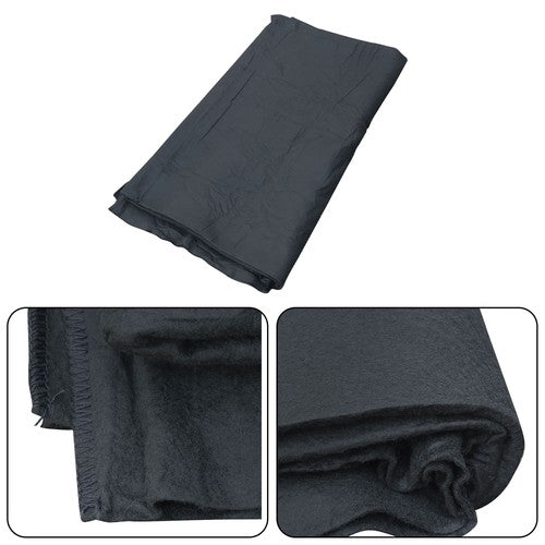 DURAFORCE 12ft Round Outdoor Inflatable Hot Tub Mat Pool Liner Pad Heavy Duty 12'(Black)