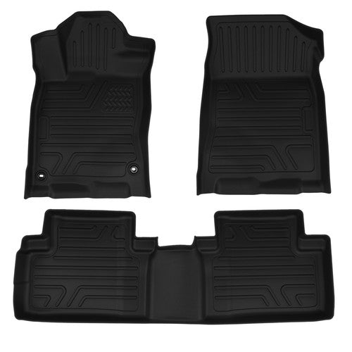 DURAFORCE 3Pcs Car Floor Mats for Honda Civic 2016-2021 All Weather Anti-Slip TPE Liners