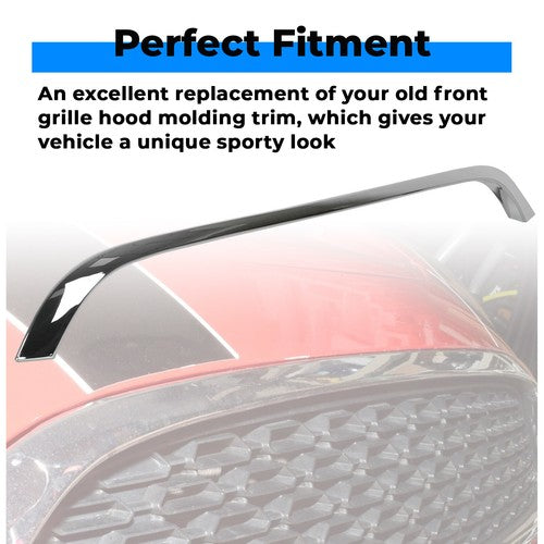 Chrome Grille Hood Molding Trim for 2007-2015 2009 Mini Cooper R55 R56 R58 R59