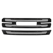 DURAFORCE Grille Covers Grill Overlay Gloss Black for 2019-2022 for GMC Sierra 1500 SLT AT4