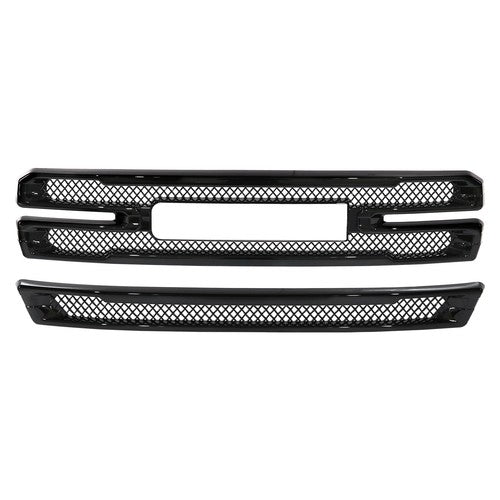 DURAFORCE Grille Covers Grill Overlay Gloss Black for 2019-2022 for GMC Sierra 1500 SLT AT4