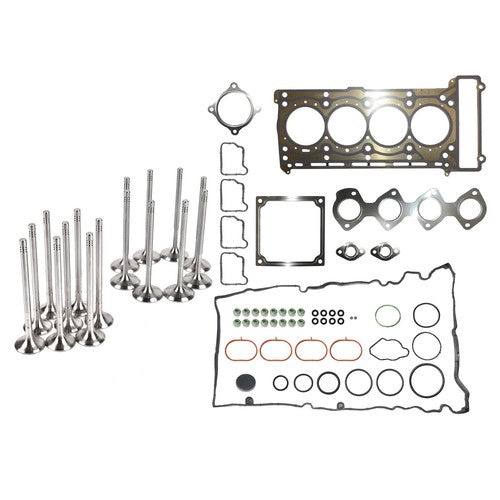 DURAFORCE Engine Gasket Kit & Intake Exhaust Valves for Mercedes E250 C250 C200 E200 1.8L