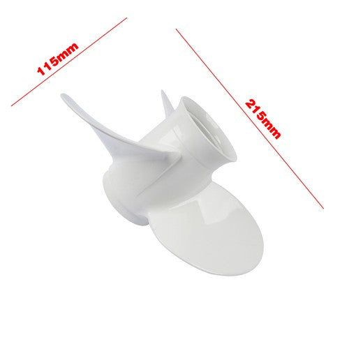 DURAFORCE 9-7/8x9 Aluminum Boat Propeller for Yamaha 20-30hp F20 F25 10 Spline Tooth,RH