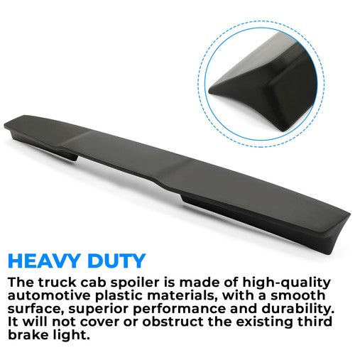 Painted Black Trunk Roof Spoiler Lip Wing for Ford F-150 F150 Gen 2 Raptor 15-20