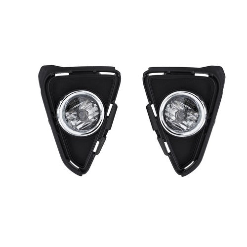 DURAFORCE For 2016-2018 Toyota RAV4 Clear Bumper Fog Lights Driving Lamps 16-18 w/Wiring