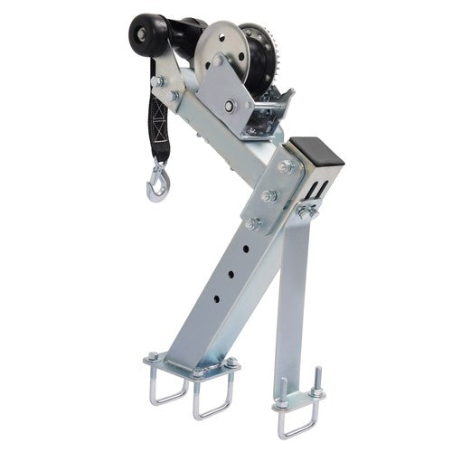 DURAFORCE Sturdy Steel For Adjustable Heavy Capacity Winch Stand W/1400lb Winch Galvanized