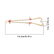 DURAFORCE T J Hook Double Limb Hook Chain 5/16in*2ft G80 Chain Fracture Strength 9260lbs