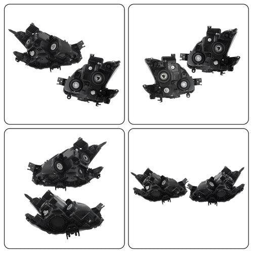 DURAFORCE For Nissan Maxima 2009-2014 Chrome Halogen RH+LH Headlights Assembly Projector