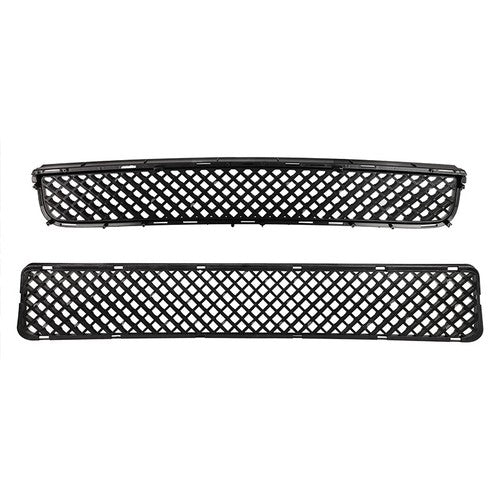 DURAFORCE Front Upper & Lower Hood Grille Black 2pcs For 2005-2010 Scion TC 53101-21110
