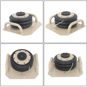 DURAFORCE Air Jack 3 Ton/6600lbs Pneumatic Triple Bag Air Jack w/ Side Handles & Six Steel