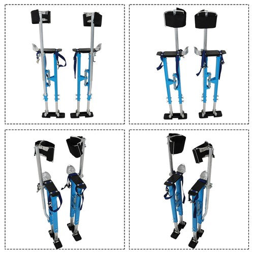 DURAFORCE Painting Stilt 36" - 48" Drywall Stilts Adjustable Aluminum Alloy Tool Blue