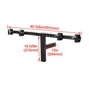 DURAFORCE Dual Can Garbage Hauling Hitch 2"" Receiver For Cars/Truck/Golf Carts/ATV/UTV
