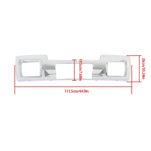 DURAFORCE Compatible For GMC Sierra 2500 3500 2015-2019 Chrome Front Bumper Skid Plate New