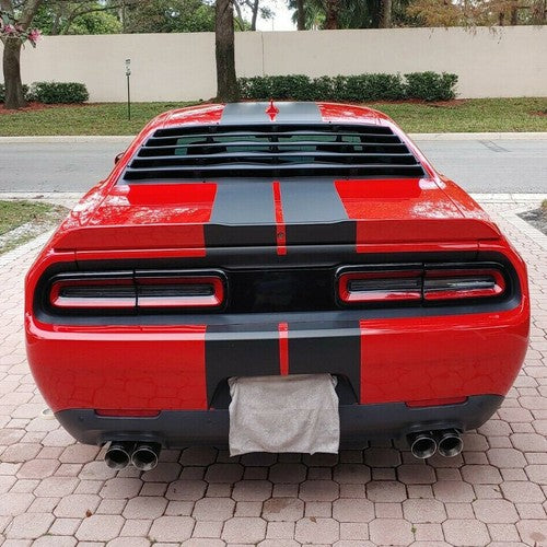 08-23 Dodge Challenger Rear Window Scoop Louver Sun Shade Cover ABS
