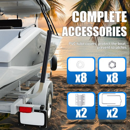 Boat Trailer Guide On Post with PVC Poles 40 Pair
