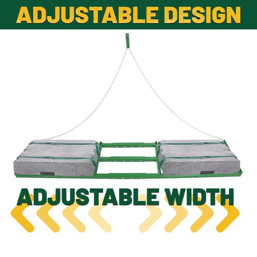 DURAFORCE 8Ft Drag Harrow Driveway Grader Landscape Power Rake For ATV UTV Tractor Yard