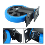 DURAFORCE 6 Inch Swivel Caster Wheels, Casters Set of 4 Heavy Duty with Brakes