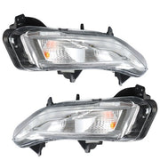 DURAFORCE Front Fog Lights For Chevy Malibu 2019-2022 Turn Signal Lights W/LED DRL RH+LH