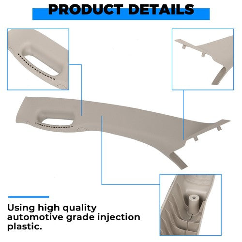 Pair Pull Grab Handle A Pillar Windshield Post Trim for 2002 2010 Dodge Ram