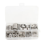 DURAFORCE Flat Washer 304 Stainless Steel Washers Assortment Set Value Kit 600 Pieces Set