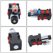 DURAFORCE 13GPM Hydraulic Adjustable Variable Flow Control Valve 6 Port 12V DC New