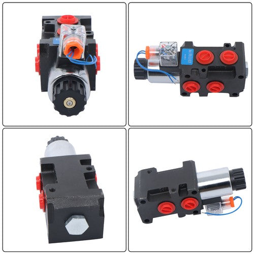DURAFORCE 13GPM Hydraulic Adjustable Variable Flow Control Valve 6 Port 12V DC New