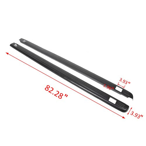DURAFORCE Bed Rail Caps Side Covers For 1999-2006 Chevy GMC Silverado Sierra 6'6" 72-01151