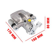 DURAFORCE 2Pcs Rear Driver & Passenger Brake Caliper with Bracket for Kia Soul 2014-2018