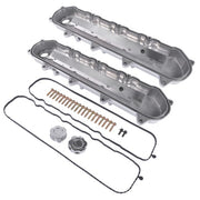 DURAFORCE Polished Engine Valve Covers for Chevy Small Block LT GEN V 5.3 6.2 LT4 L83 L86