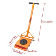 DURAFORCE 15 Ton Machinery Movers Skate Dolly 360 Rotation Heavy Duty Roller + Handles