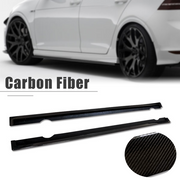 DURAFORCE Carbon Fiber Side Skirts Extension Pair for Volkswagen GOLF 7 R VII MK7 2013-16