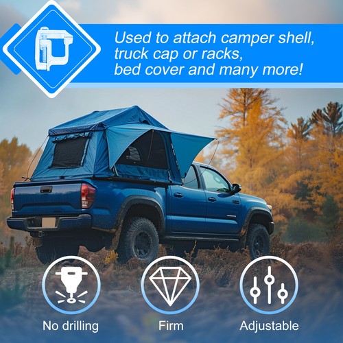 Truck Cap Topper Camper Shell Mounting Clamps