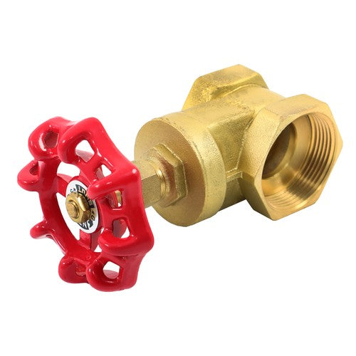 DURAFORCE 1-1/2" NPT 200psi Brass Gate Valve Rotary Globe Valve DN40 Female Threaded New