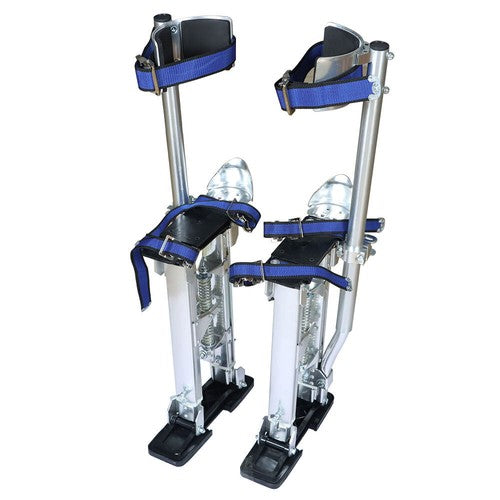 DURAFORCE Aluminum Stilt Drywall Painting Stilts For Painter Taping Tool Silver 24-40 Inch