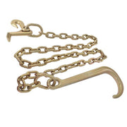 DURAFORCE US Grade 70 Wrecker Tow Chain 5/16 x 6 FT 15" Axle J Hook Hook Rollback Carrier