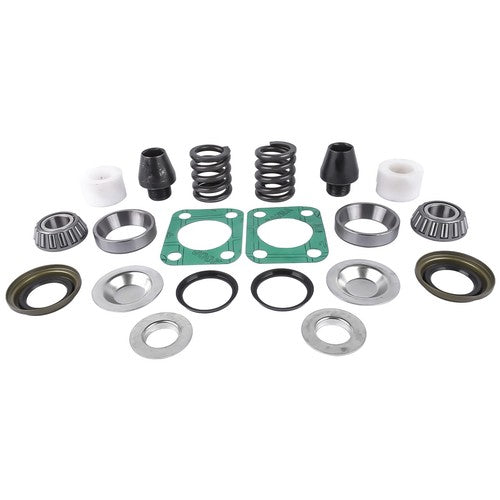 DURAFORCE Front Axle King Pin Rebuild Kit For Dodge W250 W300 Bearing Bushing Spring Seal