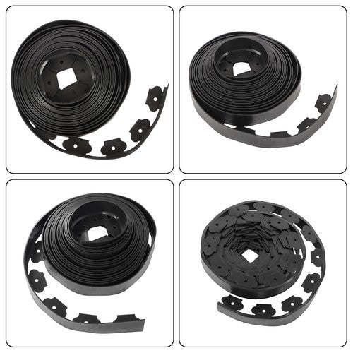 DURAFORCE L-shaped Landscape Edging Border Kit 40 FT No-Dig Garden Edge Lawn Border