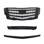 DURAFORCE Gloss Black Front Center Mesh Grille Fit For Cadillac Escalade 2015-2020 3Pcs