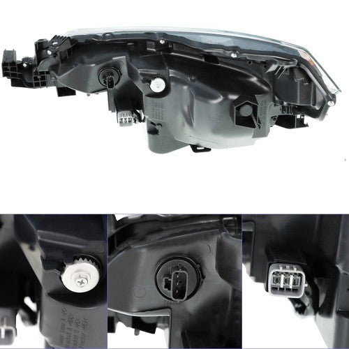 DURAFORCE For Toyota Corolla L LE Eco 2017-2019 Headlight Replacement Halogen Clear Lens R
