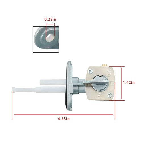 DURAFORCE Fuel Tank Switch Petcock Valve Assembly For Suzuki DRZ110 2003 2004 2005