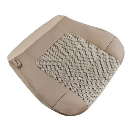 DURAFORCE Brown Two-Tone/Fabric Driver Bottom Seat Cover Suit For Ford F150 XLT 2000-2003