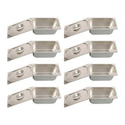 DURAFORCE 1/3 Size 6 Inch Deep Thickened Restaurant Steam Table Pans 8 Pieces