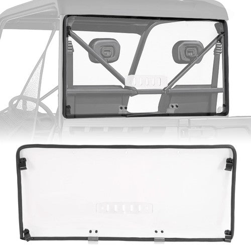 DURAFORCE Rear Windscreen Windshield Back Window For CF Moto UForce 600 2021 2025 Clear