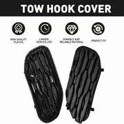 DURAFORCE 68414296AA Front Bumper Grill Tow Hook Cover Bezel For 2019-2023 Dodge RAM 1500